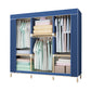 Contemporary Style Wardrobe Solid Wood Wardrobe Closet with Garment Rod