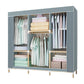 Contemporary Style Wardrobe Solid Wood Wardrobe Closet with Garment Rod