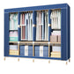 Contemporary Style Wardrobe Solid Wood Wardrobe Closet with Garment Rod