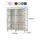 Contemporary Style Wardrobe Solid Wood Wardrobe Closet with Garment Rod