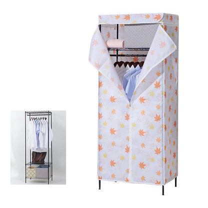 Placard de garde-robe en métal de style contemporain avec étagères réglables