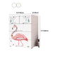 Contemporary Style Non-Hanging Armoire White Colour Plastic Wardrobe Closet