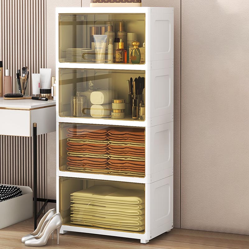 Contemporary Storage Cabinet Plastic Wardrobe Closet for Bedroom Clearhalo 'Armoires & Wardrobes' 'armoires_wardrobes' 'Bedroom Furniture' 'furn' 'furn_armoires_wardrobes' 'Furniture' 5815998