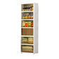 Contemporary Storage Cabinet Plastic Wardrobe Closet for Bedroom 21.7"L x 12.6"W x 69.3"H Tan Clearhalo 'Armoires & Wardrobes' 'armoires_wardrobes' 'Bedroom Furniture' 'furn' 'furn_armoires_wardrobes' 'Furniture' 5816023