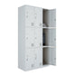Modern Style Wardrobe Gray Colour Metal Wardrobe Closet with Locks 9 Clearhalo 'Armoires & Wardrobes' 'armoires_wardrobes' 'Bedroom Furniture' 'furn' 'furn_armoires_wardrobes' 'Furniture' 5816039
