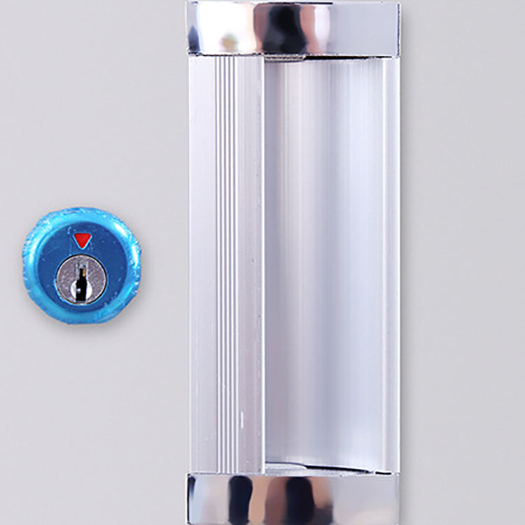 Modern Style Wardrobe Gray Colour Metal Wardrobe Closet with Locks Clearhalo 'Armoires & Wardrobes' 'armoires_wardrobes' 'Bedroom Furniture' 'furn' 'furn_armoires_wardrobes' 'Furniture' 5816045