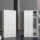 Modern Style Wardrobe Gray Colour Metal Wardrobe Closet with Locks Clearhalo 'Armoires & Wardrobes' 'armoires_wardrobes' 'Bedroom Furniture' 'furn' 'furn_armoires_wardrobes' 'Furniture' 5816047