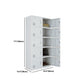 Modern Style Wardrobe Gray Colour Metal Wardrobe Closet with Locks Clearhalo 'Armoires & Wardrobes' 'armoires_wardrobes' 'Bedroom Furniture' 'furn' 'furn_armoires_wardrobes' 'Furniture' 5816057