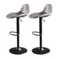 Contemporary Adjustable Height Barstool Faux Leather Swivel Bar Stools