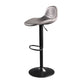 Contemporary Adjustable Height Barstool Faux Leather Swivel Bar Stools