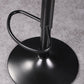 Contemporary Adjustable Height Barstool Faux Leather Swivel Bar Stools