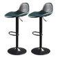Contemporary Adjustable Height Barstool Faux Leather Swivel Bar Stools