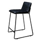 Scandinavian Black Iron Base Barstool Fabric and Faux Leather Bar Stools Clearhalo 'Bar Furniture' 'Bar Stools' 'bar_stools' 'furn' 'furn_bar_stools' 'Furniture' 'Kitchen & Dining Furniture' 5816198