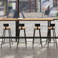 Industrial Metal Bar-stool with Black Base Round Low Back Counter-height Stool for Shop Clearhalo 'Bar Furniture' 'Bar Stools' 'bar_stools' 'furn' 'furn_bar_stools' 'Furniture' 'Kitchen & Dining Furniture' 5816342
