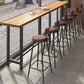 Industrial Metal Bar-stool with Black Base Round Low Back Counter-height Stool for Shop Clearhalo 'Bar Furniture' 'Bar Stools' 'bar_stools' 'furn' 'furn_bar_stools' 'Furniture' 'Kitchen & Dining Furniture' 5816351