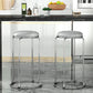 Scandinavian Stackable Armless Bar Stools Round Seat Backless Barstool