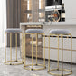 Scandinavian Stackable Armless Bar Stools Round Seat Backless Barstool
