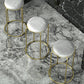 Scandinavian Stackable Armless Bar Stools Round Seat Backless Barstool