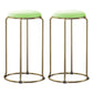 Scandinavian Stackable Armless Bar Stools Round Seat Backless Barstool