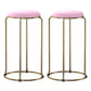 Scandinavian Stackable Armless Bar Stools Round Seat Backless Barstool