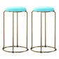 Scandinavian Stackable Armless Bar Stools Round Seat Backless Barstool
