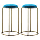 Scandinavian Stackable Armless Bar Stools Round Seat Backless Barstool
