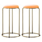 Scandinavian Stackable Armless Bar Stools Round Seat Backless Barstool