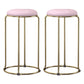 Scandinavian Stackable Armless Bar Stools Round Seat Backless Barstool