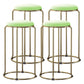 Scandinavian Stackable Armless Bar Stools Round Seat Backless Barstool