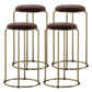 Scandinavian Stackable Armless Bar Stools Round Seat Backless Barstool