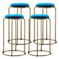 Scandinavian Stackable Armless Bar Stools Round Seat Backless Barstool