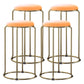 Scandinavian Stackable Armless Bar Stools Round Seat Backless Barstool