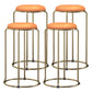 Scandinavian Stackable Armless Bar Stools Round Seat Backless Barstool