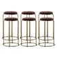 Scandinavian Stackable Armless Bar Stools Round Seat Backless Barstool
