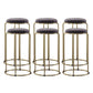 Scandinavian Stackable Armless Bar Stools Round Seat Backless Barstool