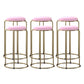 Scandinavian Stackable Armless Bar Stools Round Seat Backless Barstool