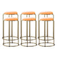 Scandinavian Stackable Armless Bar Stools Round Seat Backless Barstool