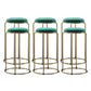 Scandinavian Stackable Armless Bar Stools Round Seat Backless Barstool