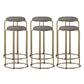 Scandinavian Stackable Armless Bar Stools Round Seat Backless Barstool