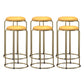 Scandinavian Stackable Armless Bar Stools Round Seat Backless Barstool