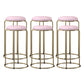 Scandinavian Stackable Armless Bar Stools Round Seat Backless Barstool