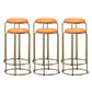 Scandinavian Stackable Armless Bar Stools Round Seat Backless Barstool