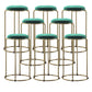 Scandinavian Stackable Armless Bar Stools Round Seat Backless Barstool