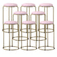 Scandinavian Stackable Armless Bar Stools Round Seat Backless Barstool