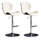 Scandinavian Metal Barstool Low Back Leather Barstools in Matte Finish for Indoor