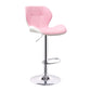 Scandinave Metal Barstool Adjustable Back Back PU PU Leather Tabourets en finition mate