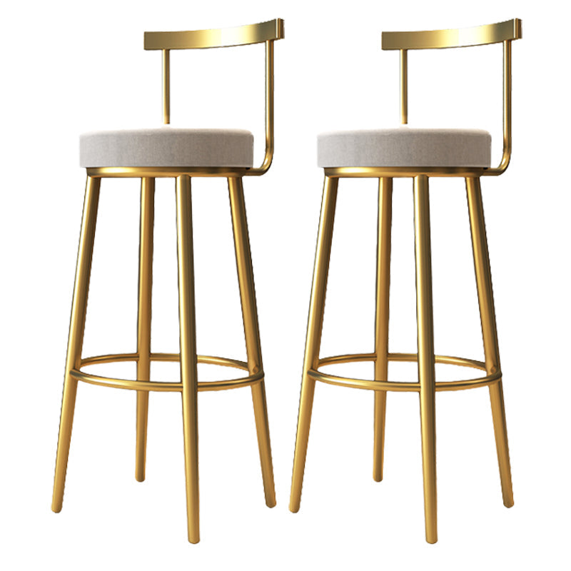 Indoor Scandinavian Counter Chair Round Upholstered Counter Height Stool 2 Piece Set Clearhalo 'Bar Furniture' 'Bar Stools' 'bar_stools' 'furn' 'furn_bar_stools' 'Furniture' 'Kitchen & Dining Furniture' 5816683