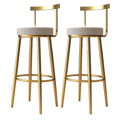 Indoor Scandinavian Counter Chair Round Upholstered Counter Height Stool 2 Piece Set Clearhalo 'Bar Furniture' 'Bar Stools' 'bar_stools' 'furn' 'furn_bar_stools' 'Furniture' 'Kitchen & Dining Furniture' 5816683