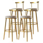 Indoor Scandinavian Counter Chair Round Upholstered Counter Height Stool 4 Piece Set Clearhalo 'Bar Furniture' 'Bar Stools' 'bar_stools' 'furn' 'furn_bar_stools' 'Furniture' 'Kitchen & Dining Furniture' 5816685