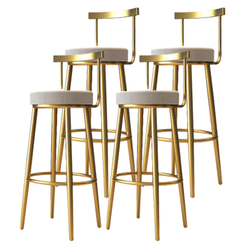 Indoor Scandinavian Counter Chair Round Upholstered Counter Height Stool 4 Piece Set Clearhalo 'Bar Furniture' 'Bar Stools' 'bar_stools' 'furn' 'furn_bar_stools' 'Furniture' 'Kitchen & Dining Furniture' 5816685
